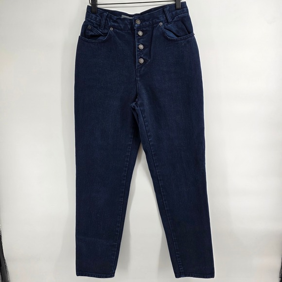 Mirona Denim - Mirona Jeans Dark Wash‎ Button Fly Straight Leg Denim Pants Size 5A vintage